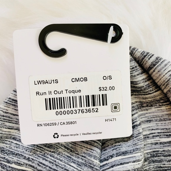 Run it out toque cmob Gray lululemon hat new - Picture 4 of 5